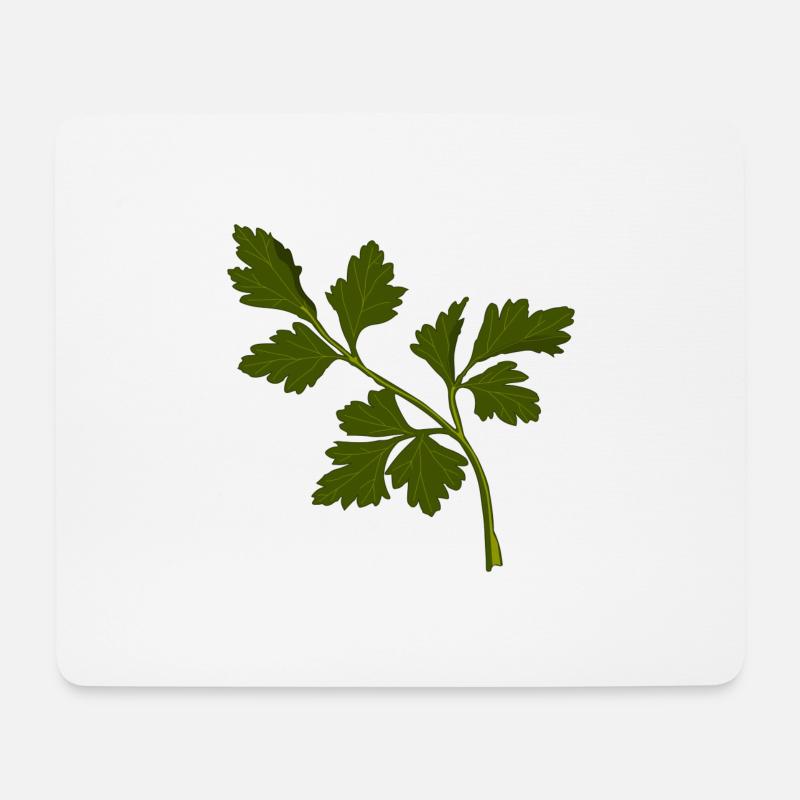 petersilie - Mousepad (Querformat) - Weiß