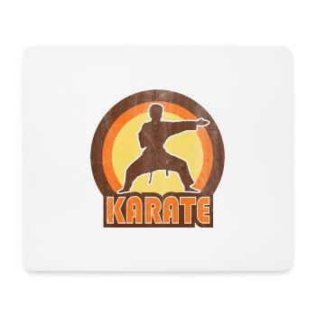 Karaté - Tapis de souris (format paysage) - blanc - Devant
