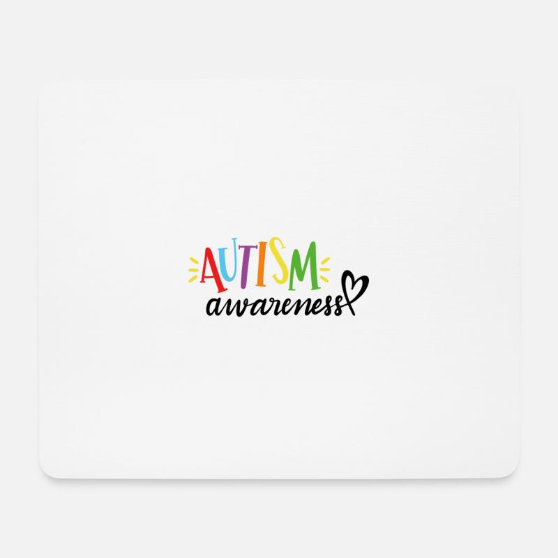 Autism awareness - Mousepad (Querformat) - Weiß