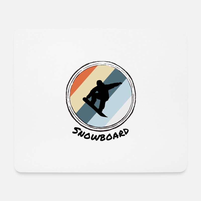 Snowboard - Mouse Pad (horizontal) - white