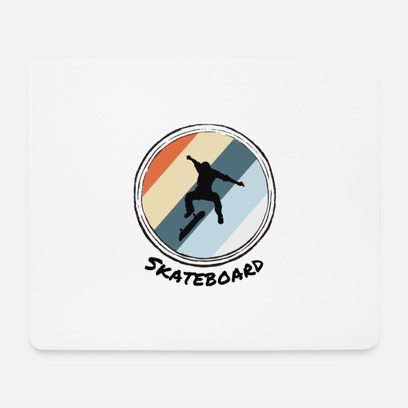 Skateboard - Mouse Pad (horizontal) - white