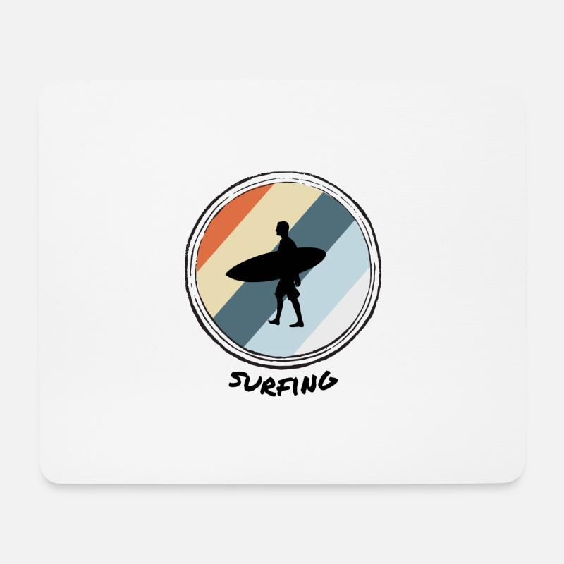 Surfing - Mouse Pad (horizontal) - white