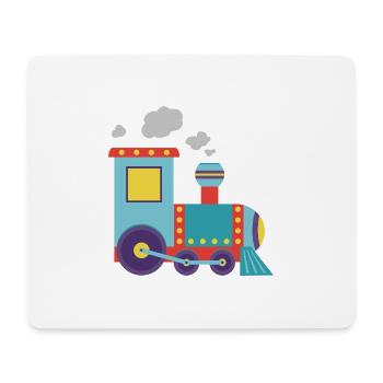 Colorful Toy Steam Train Illustration - Mouse Pad (horizontal) - white - Front