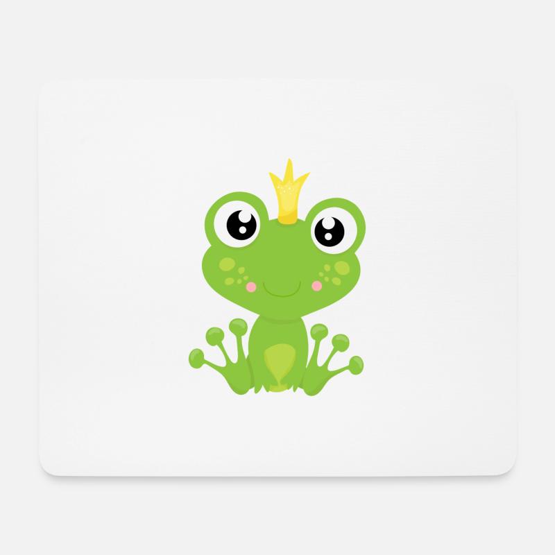 Froschkönig - Mousepad (Querformat) - Weiß