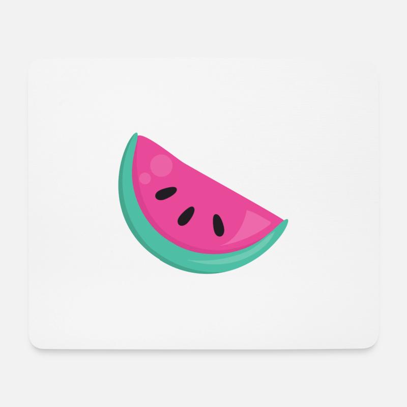 Melone - Mousepad (Querformat) - Weiß