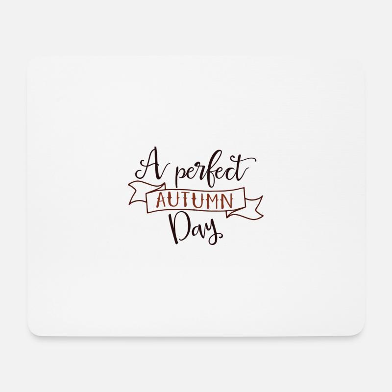 A Perfect Autumn Day - Mousepad (Querformat) - Weiß