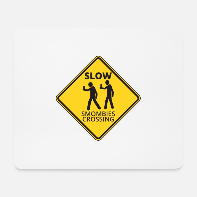 Smombies - Mousepad (Querformat) - Weiß