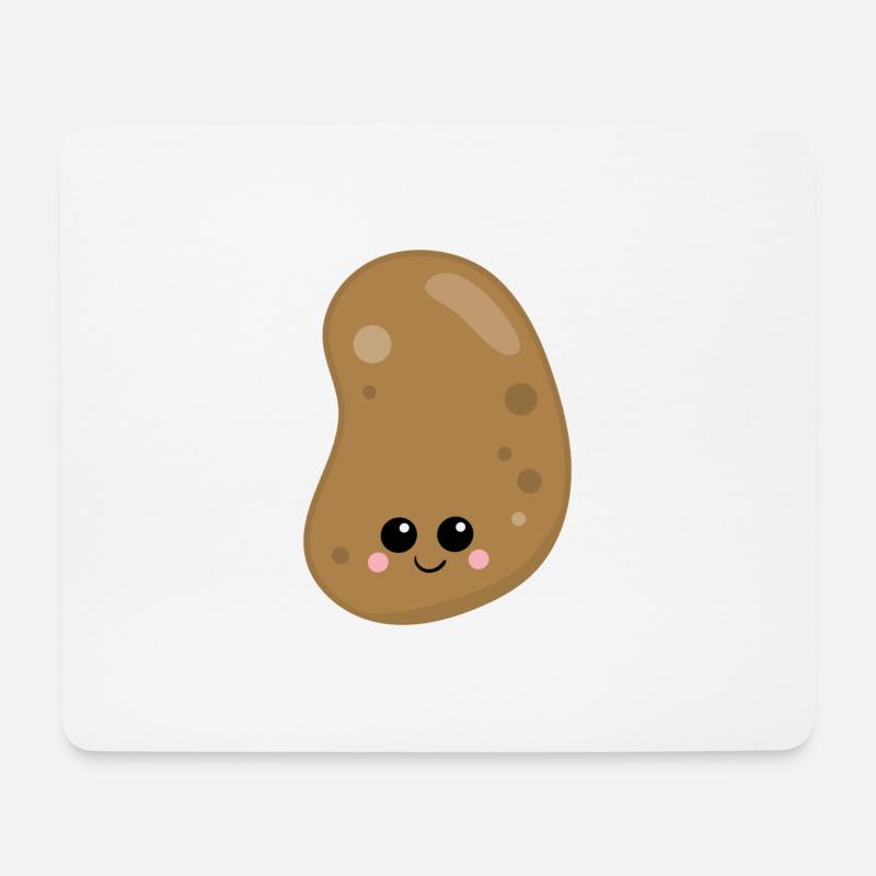 Kartoffel - Mousepad (Querformat) - Weiß