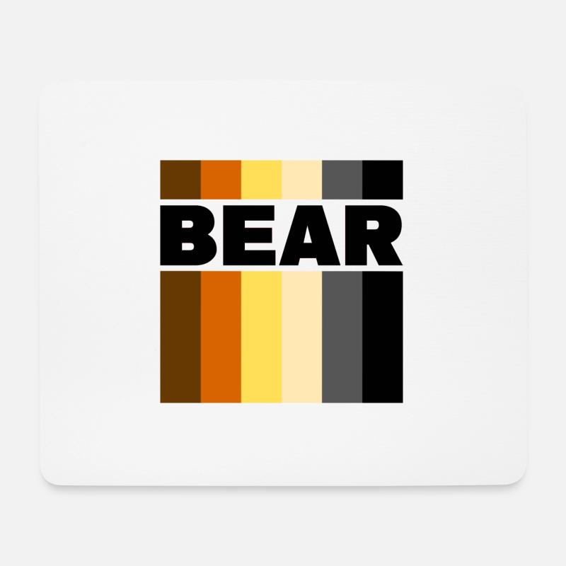 BEAR - Mousepad (Querformat) - Weiß