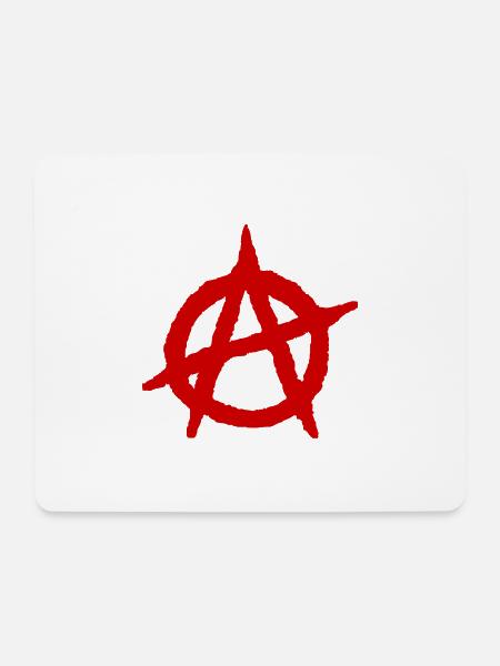 Anarchy Ein Logo - Mousepad (Querformat) - Weiß