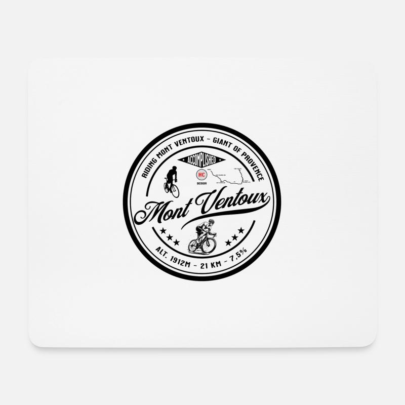 Mont Ventoux, vélo de route, vélo, vélo - Tapis de souris (format paysage) - blanc