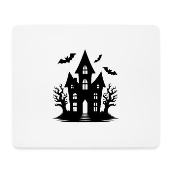 Kinder Spukhaus Halloween Fledermaus Tattoo - Mousepad (Querformat) - Weiß - Vorne