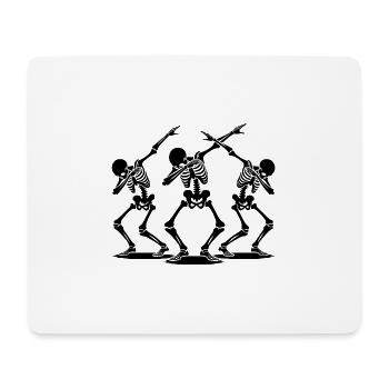 Dancing Dabbing Halloween Skeletons - Mouse Pad (horizontal) - white - Front