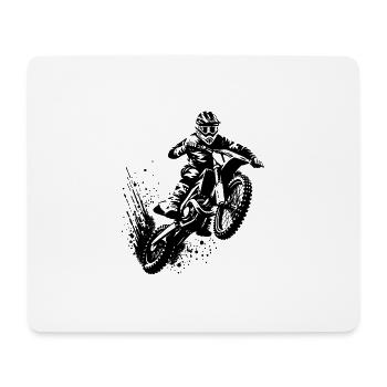 Off-Road Machine in Jump Motorsport Hobby - Mouse Pad (horizontal) - white - Front