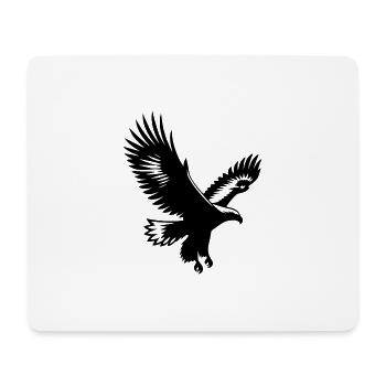 Steinadler segelt auf breiten Schwingen - Mousepad (Querformat) - Weiß - Vorne