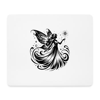 Dancing fairy with glittering magic wand - Mouse Pad (horizontal) - white - Front