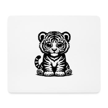 No Cute Baby Tiger Kids Cats Style - Mouse Pad (horizontal) - white - Front