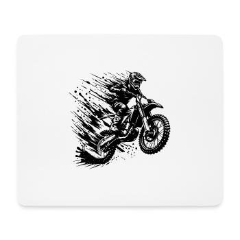 Abenteuersport Motocross Hobby Style Zeichnung - Mousepad (Querformat) - Weiß - Vorne