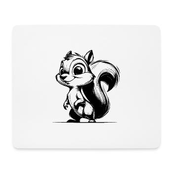 Grinning little baby squirrel - Mouse Pad (horizontal) - white - Front
