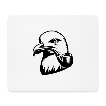 Mouette au charisme nautique nordique - Tapis de souris (format paysage) - blanc - Devant