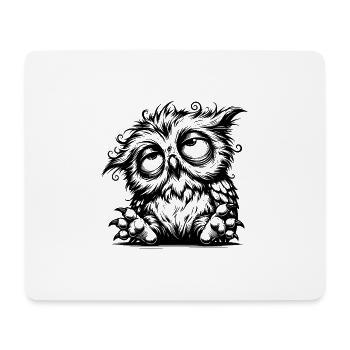 Eulen Augenringe? Meine natürlichen Accessoires - Mousepad (Querformat) - Weiß - Vorne