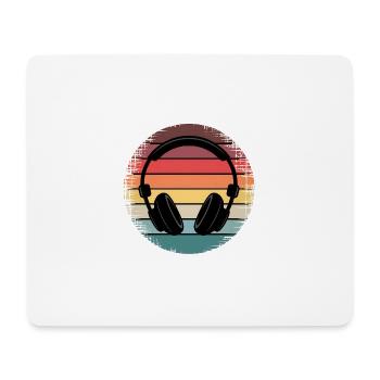 casque - Tapis de souris (format paysage) - blanc - Devant