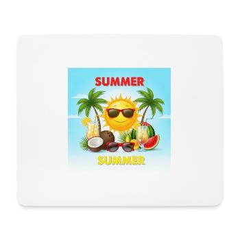 Summer holidays Summer holidays in the sun - Mouse Pad (horizontal) - white - Front