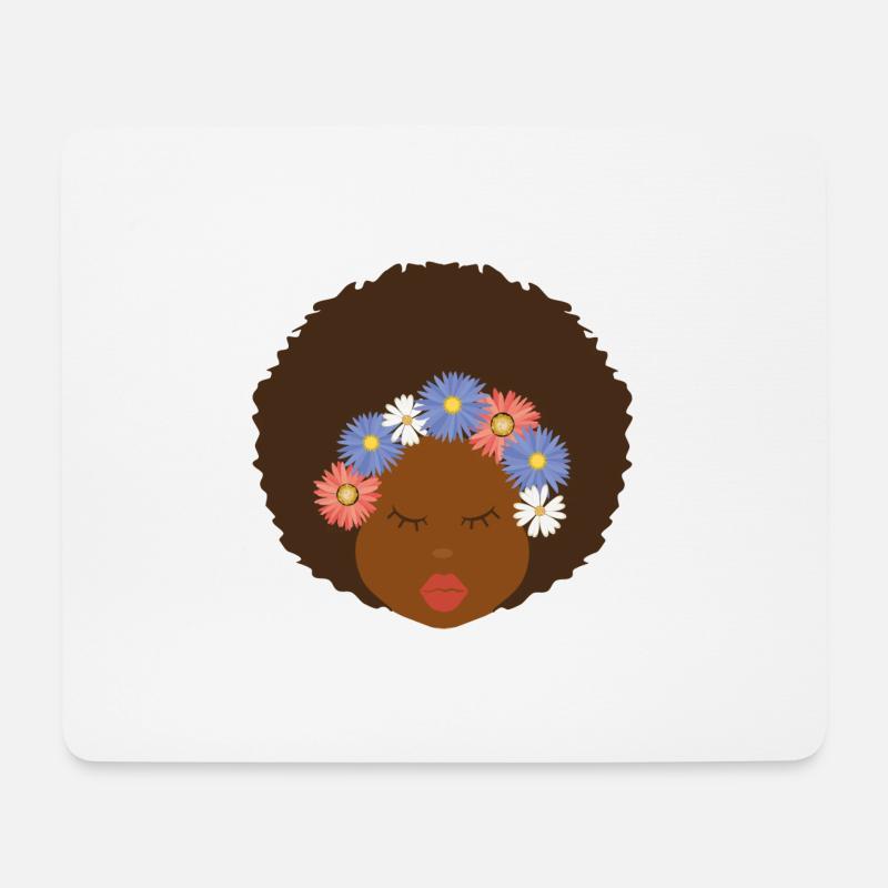 Abita brown girl magic - Mousepad (Querformat) - Weiß
