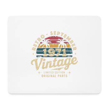 Vintage September 1971 Limited Edition September - Mouse Pad (horizontal) - white - Front