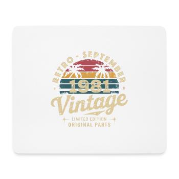Vintage September 1981 Limited Edition September - Mousepad (Querformat) - Weiß - Vorne