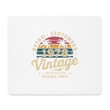 Vintage September 1978 Limited Edition September - Mousepad (Querformat) - Weiß - Vorne