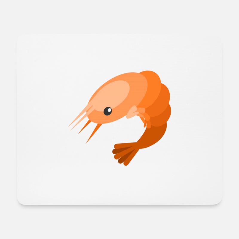 SHRIMP - Mouse Pad (horizontal) - white
