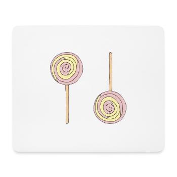 Sucette 2 - Tapis de souris (format paysage) - blanc - Devant