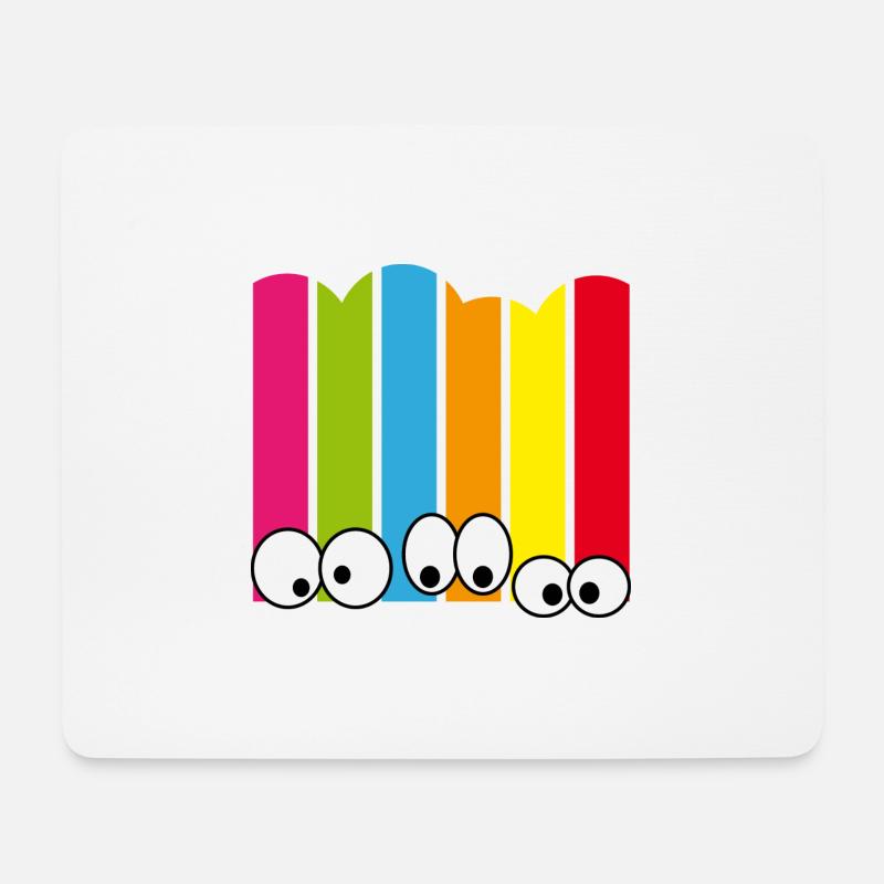 Glubschis - Mousepad (Querformat) - Weiß