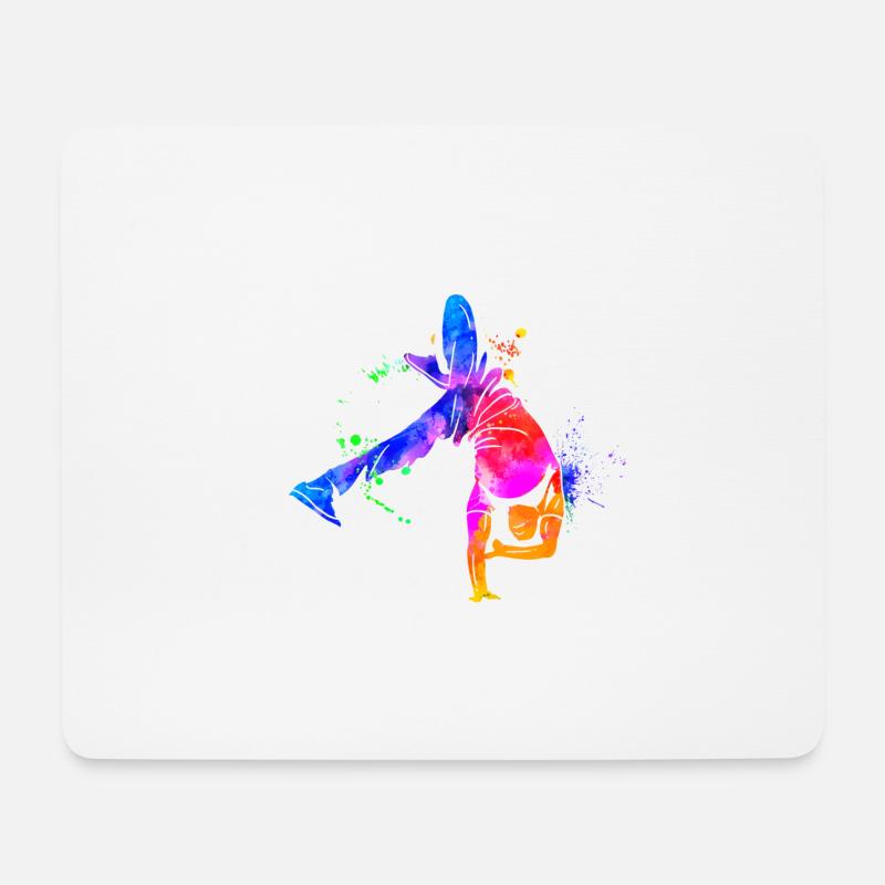 Break Dancer Hip Hop - Mousepad (Querformat) - Weiß