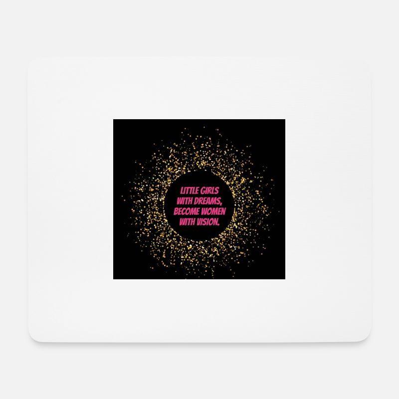 Mädchen mit Träumen - Mousepad (Querformat) - Weiß