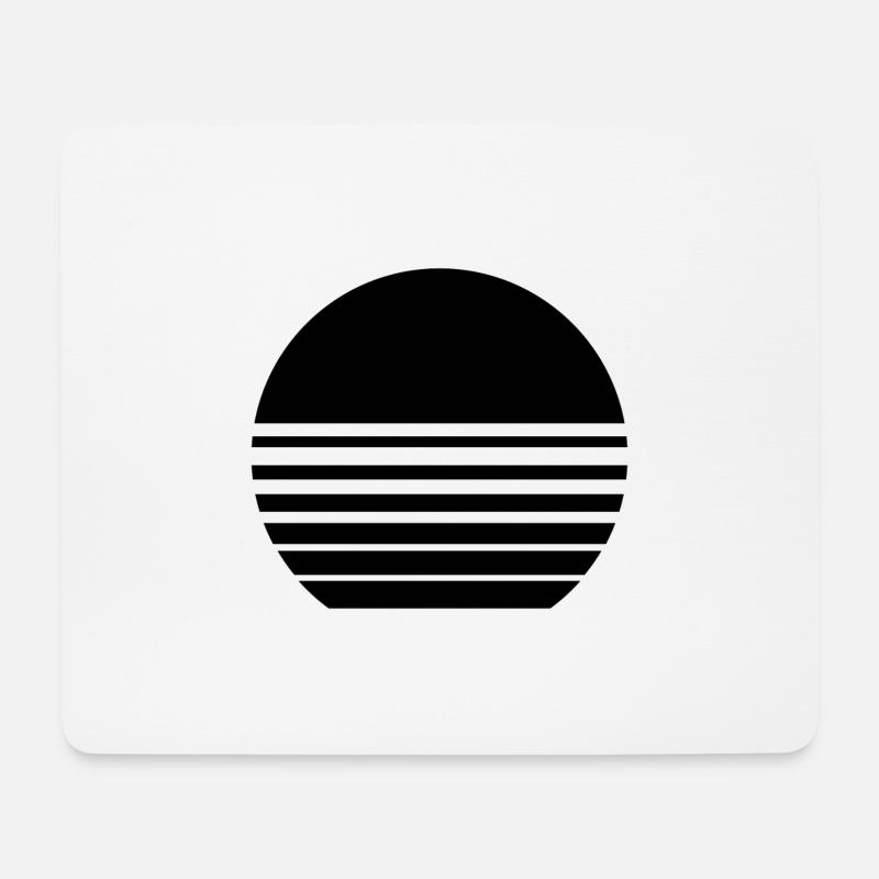 Sonnenuntergang - Mousepad (Querformat) - Weiß