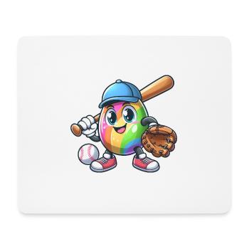 Easter Egg Baseball Design for Baseball Fans - Mouse Pad (horizontal) - white - Front