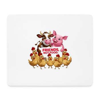 Not Food Animals Kein Fleisch - Mouse Pad (horizontal) - white - Front
