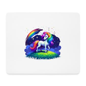 Magie de la licorne - Tapis de souris (format paysage) - blanc - Devant