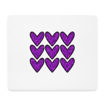 HERZ. PAPA. MAMA. Junggesellinnenabschied. BEBE. KIND. HERZ. FEST - Mousepad (Querformat) - Weiß - Vorne