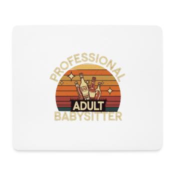 Professional Adult Babysitter 8 - Mousepad (Querformat) - Weiß - Vorne