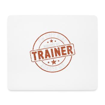 I'm Only Here Because My Trainer Scares Me 9 - Mousepad (Querformat) - Weiß - Vorne