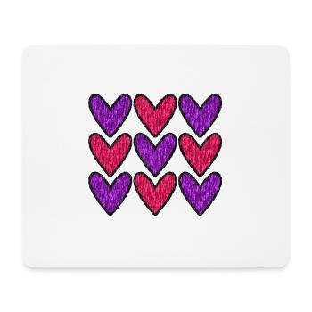 HEART. HAPPY BIRTHDAY. HAPPY BIRTHDAY - Mouse Pad (horizontal) - white - Front