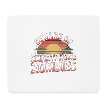Beware Of Smartphone Zombies 12 - Mousepad (Querformat) - Weiß - Vorne
