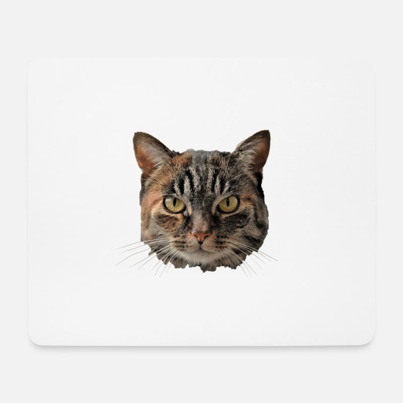 Katze - Mousepad (Querformat) - Weiß