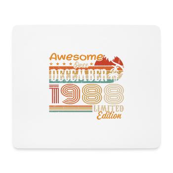 Retro Vintage Legendär Geburtstag Dezember 1988 - Mousepad (Querformat) - Weiß - Vorne