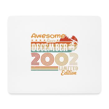 Retro Vintage Legendary Birthday December 2002 - Mouse Pad (horizontal) - white - Front