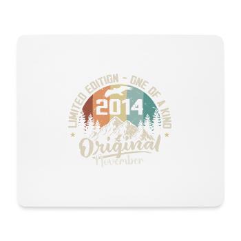 Original November 2014 Geburtstag November 2014 - Mousepad (Querformat) - Weiß - Vorne