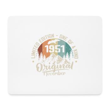 Original November 1951 Birthday November 1951 - Mouse Pad (horizontal) - white - Front